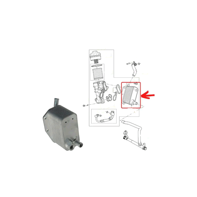LAND ROVER, VOLVO Engine Oil Cooler OSSCA 5989070283 - Image 3