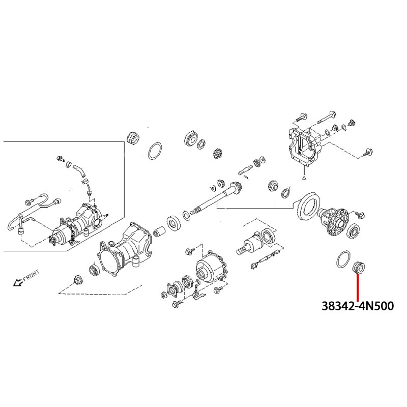 Differential Shaft Seal FEBEST 383424N500 - Image 3