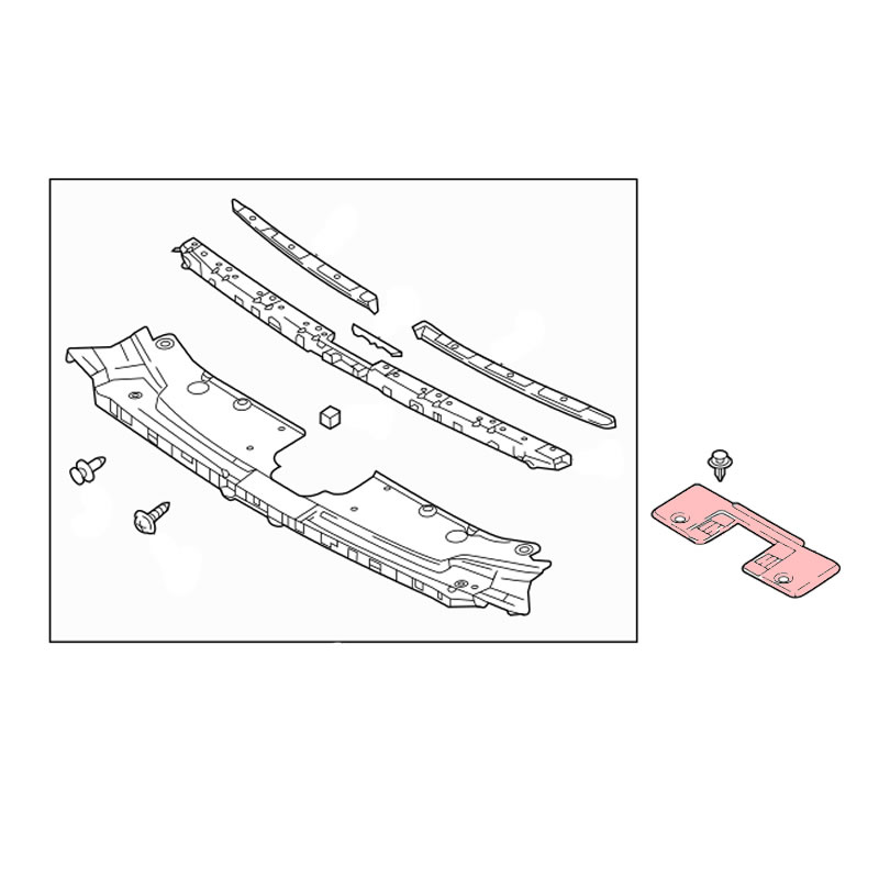 MAZDA CX-5 Radiator Grille Support Seal Plate TK4856381 - Image 3