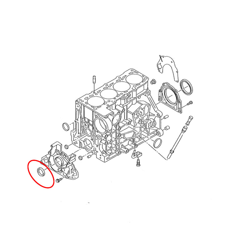 AUDI / VW Crankshaft Seal, Timing End 038103085E - Image 2