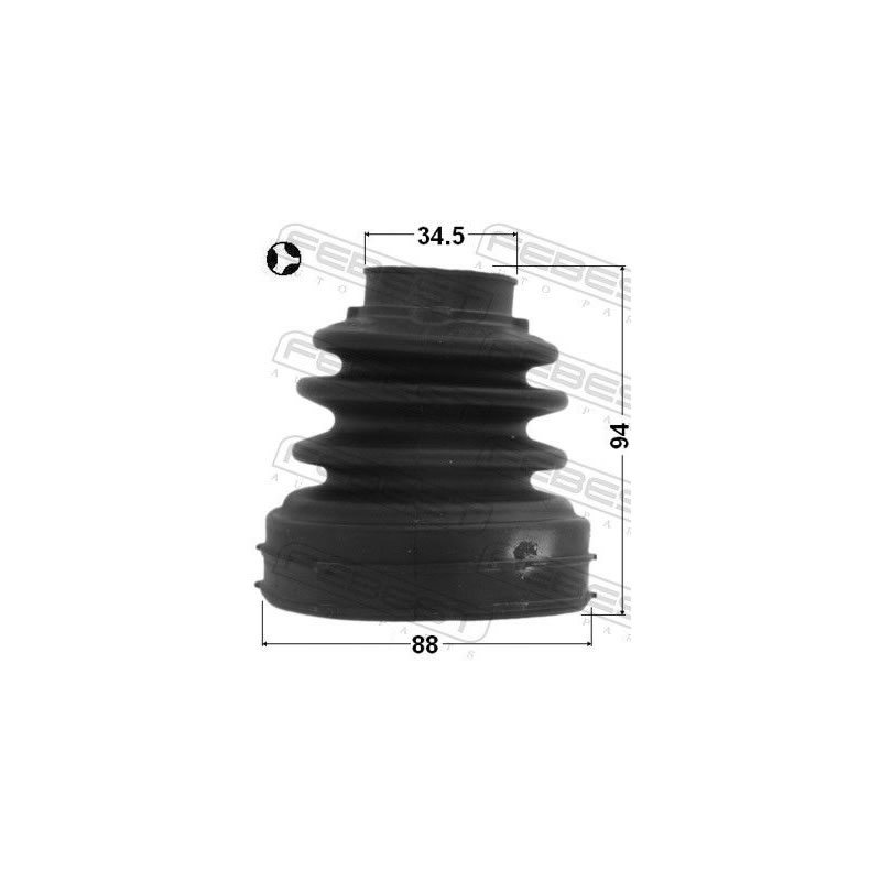 FORD / VOLVO Inner Cv Joint Boot Kit FEBEST 2115CA220RHT - Image 2