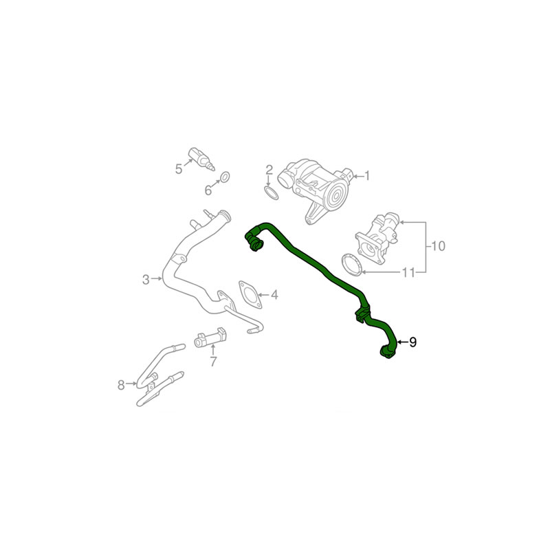 VOLVO Radiator Hose Pipe 32382362 - Image 2