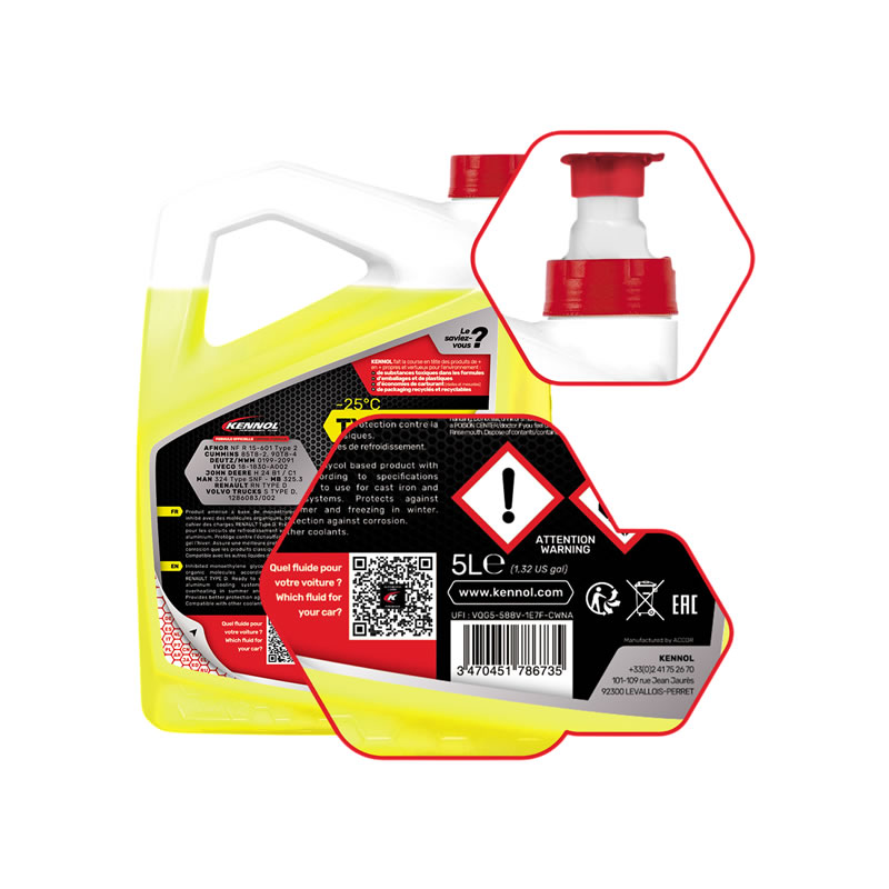 NISSAN, RENAULT, DACIA COOLANT (Type D) KENNOL - Image 3